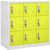 vidaXL Ormarići s ključem 5 kom svjetlosivi/zeleni 90x45x92,5 cm čelik | shoptok.hr