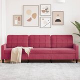vidaXL Kavč trosed vinsko rdeč 210 cm žamet Cene