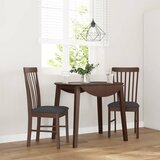 vidaXL Jedilni stoli z blazinami 2 kosa Brown Solid Wood Rubber Cene