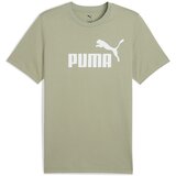 Puma Majica 'Ess No. 1' kaki / bijela | shoptok.hr