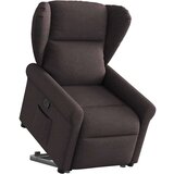  Naslonjač na podizanje tamnosmeđi od tkanine | shoptok.hr