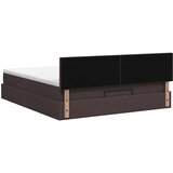  Krevet od pjene s madracem i LED-om Tamno smeđa 140 x 200 cm | shoptok.hr