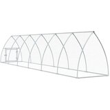  Kokošnjak srebrn 600x105x120 cm pocinkano jeklo | Shoptok.si