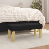  Klupa crna 70 x 30 x 30 cm od tkanine | shoptok.hr