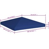  Pokrov za sjenicu 310 g/m² 3 x 3 m plavi | shoptok.hr