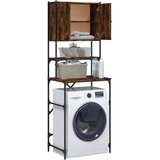 vidaXL omara za pralni stroj dimljen hrast 67x48x194 cm inženirski les | Shoptok.si