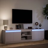 TV ormarić LED bijeli 180 x 34 x 50 cm od konstruiranog drva | shoptok.hr