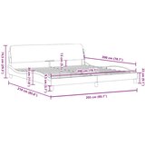  Okvir za krevet Dover cappuccina 200x200 cm umjetna koža | shoptok.hr