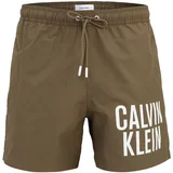 Calvin Klein Underwear Kratke kopalne hlače 'Intense Power' oliva / bela