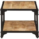vidaXL Klubska mizica 90x45x35 cm trden robusten mangov les | Shoptok.si