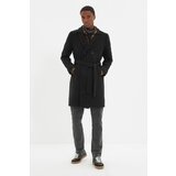 Trendyol Black Men's Belted Coat | shoptok.hr