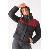 Dewberry Z6649 WOMEN'S COAT-BLACK-BURGUNDY | shoptok.hr