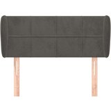  Vzglavje z ušesi temno sivo 103x23x78/88 cm žamet, (20794236) | Shoptok.si