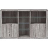  Komoda z LED lučkami siva sonoma 162x37x100 cm | Shoptok.si
