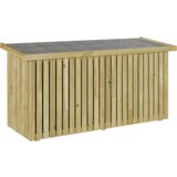vidaXL škatla za shranjevanje 119x44x58.5 cm obdelan borov les | Shoptok.si