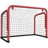  Gol za hokej z mrežo rdeč in črn 68x32x47 cm jeklo in poliester, (20728428) Slike