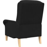 Crna fotelja Tkanina Drvo Standardna Ergonomska | shoptok.hr
