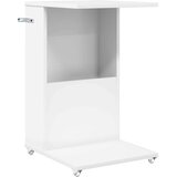  Bocni stol s kotačem Bijelo 40 x 35 x 60 cm Konstruirano drvo | shoptok.hr