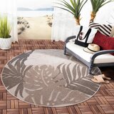 Lesnina XXXL PREPROGA ZA ZUNANJO UPORABO Floral 120 cm tkano rjava, bež | Shoptok.si