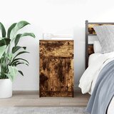 vidaXL Noćni ormarić dimljeni hrast 39x35x65 cm konstruirano drvo | shoptok.hr