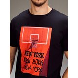 Sinsay Pamučna oversize majica s printom | shoptok.hr