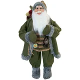 Novogodišnja figura Deda Mraz 100cm SZO23100/ zelena