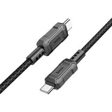  Podatkovni / polnilni kabel - Type-C <--> Type-C - Hoco X94 Leader - 1m - črni | Shoptok.si