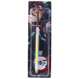 Katana Sword Anime kemijska olovka s metalnom crnom tintom, zamjenjivim punjenjem, bijelo-žuta | shoptok.hr