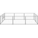  Kavez za pse srebrni 6 m² čelični | shoptok.hr