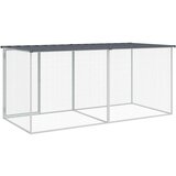  Kavez za kokoši s krovom antracit 203x98x90 cm pocinčani čelik | shoptok.hr