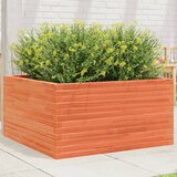 Maison Chic Vrtno cvetlično korito - Cvetlični Lonec voščeno rjavo 90x90x46 cm trdna borovina, (21789387) | Shoptok.si