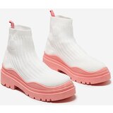 Resti Women's boots on a thicker sole in white and pink Korlic-Shoes | Shoptok.si