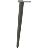 vidaXL Noge za klubsko mizico stožčaste oblike 4 kosi antracitne 30-31 cm jeklo | Shoptok.si