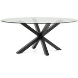 Kave Home Jedilna miza s stekleno mizno ploščo 100x200 cm Argo – Cene