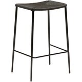 DAN-FORM Denmark Črn barski stol z jeklenim podnožjem DAN-FORM Stiletto, višina 68 cm Cene