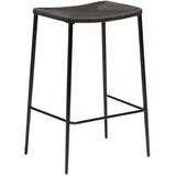 DAN-FORM Denmark Črn barski stol z jeklenim podnožjem DAN-FORM Stiletto, višina 68 cm