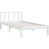 vidaXL Okvir za krevet bijeli od borovine 90 x 190 cm UK jednokrevetni | shoptok.hr