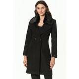 Dewberry Z6643 WOMEN'S COAT-BLACK Cene