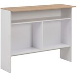  Barski stol s 2 stolne ploče bijelo i boja hrasta 130x40x120 cm | Eponuda.ba