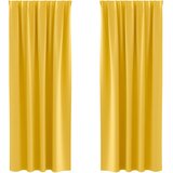  Zavjese za blackout s prstenovima 2 pcs Žuta 225 x 140 cm | shoptok.hr