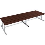 Wolf Garderobna klop, sedalna površina na obeh straneh, rjava, dolžina 2000 mm | Shoptok.si