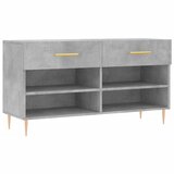 Maison Chic Regal za čevlje - Polica za čevlje betonsko siv 102x35x55 cm inženirski les, (21776323) Cene