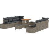  Set od 11 vrtnih sofa s jastučićima siva poliratan akacija sofa za dvoje u vrtu s jastučićima siva poliratan set od 3 dijela z | shoptok.hr