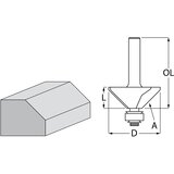 Makita konturno glodalo za zakošenje rubova sa ležajem D-48686 | ePonuda.com