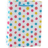 GIFT Bag Hearts Stars Dots Stripes Colored 23 x 18 x 10.5 cm | Shoptok.si