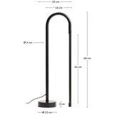 Kave Home Črna LED stoječa svetilka (višina 60 cm) Bow – | Shoptok.si