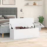 Kutija za pohranu bijela 102 x 35 x 35 cm od konstruiranog drva | shoptok.hr