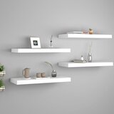 vidaXL plutajuće zidne police 4 kom bijele 60 x 23,5 x 3,8 cm MDF Cijene