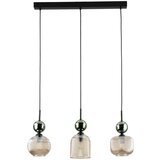  Visilica na sajli SOPHIA 3xE14/10W/230V crna/zelena/dimljeno bež | Eponuda.com