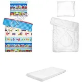 Posteljnina set 5 elementov za posteljo 180x80 cm vzorec-20a